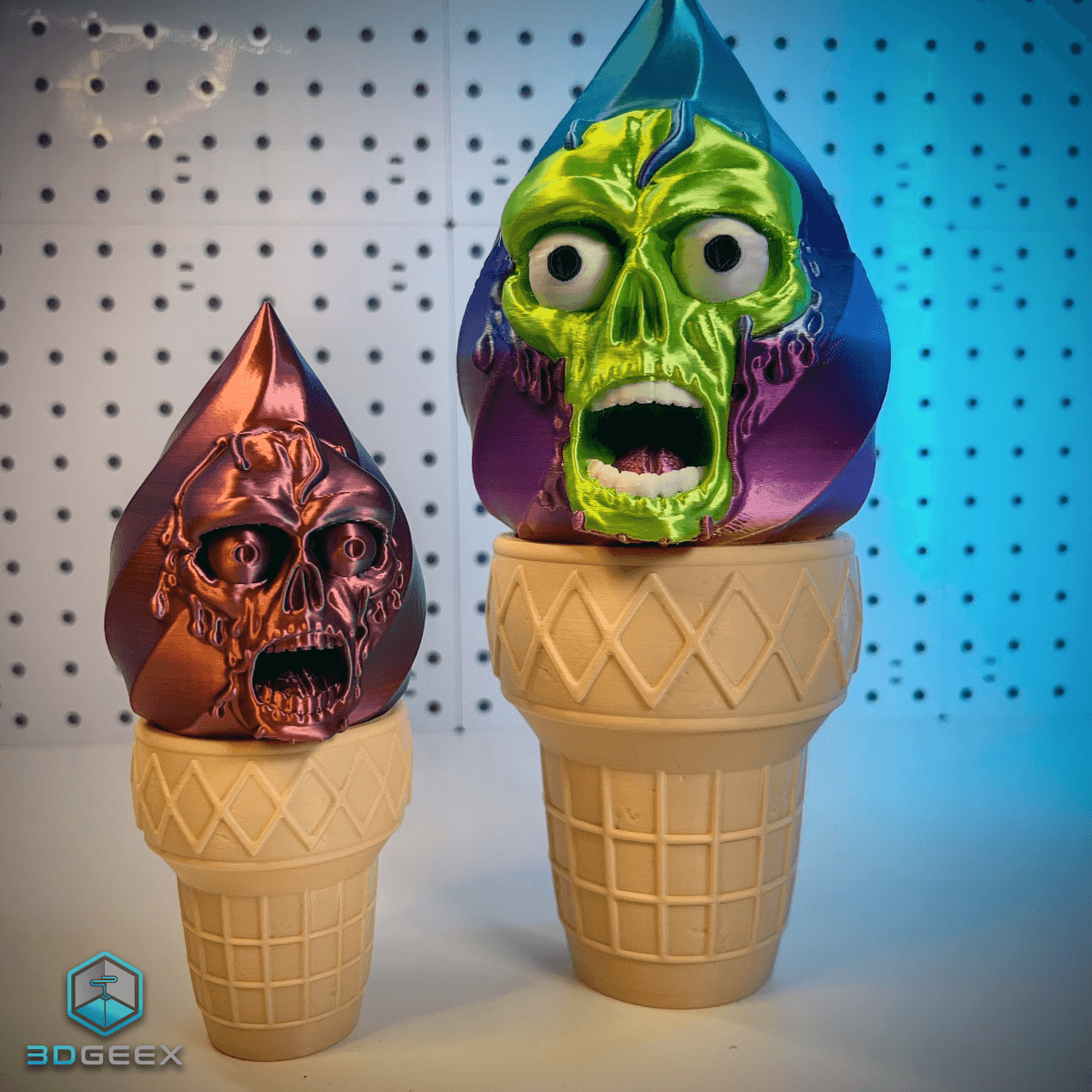 I Scream: Skull, Zombie & Ghostface 3d model