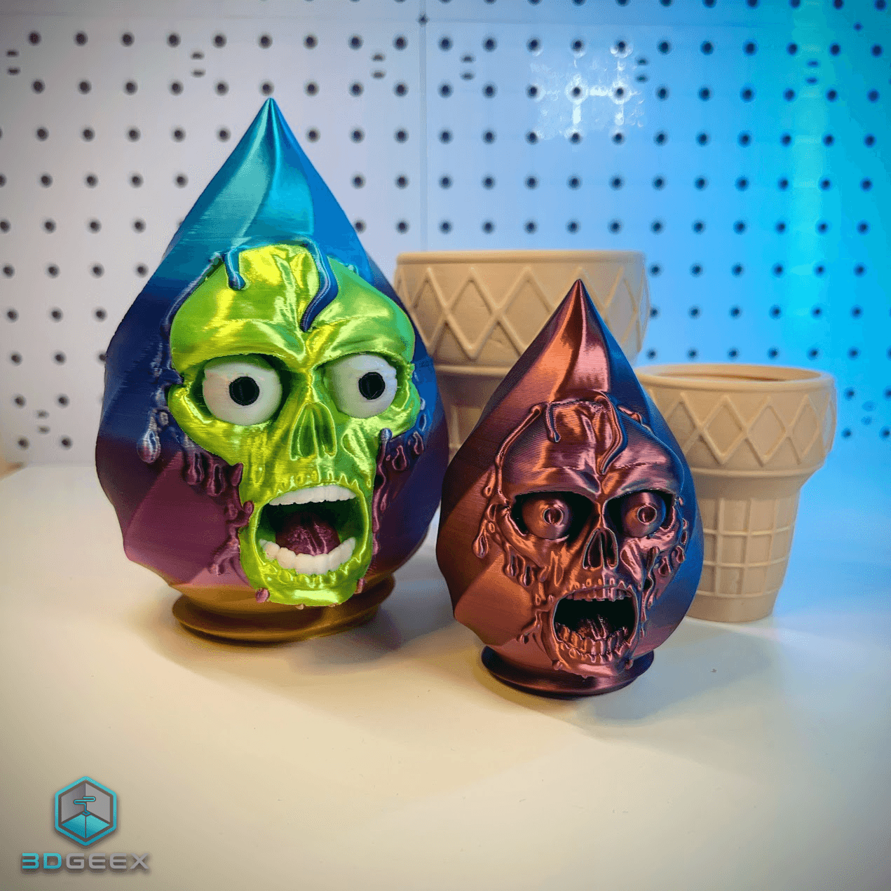 I Scream: Skull, Zombie & Ghostface 3d model