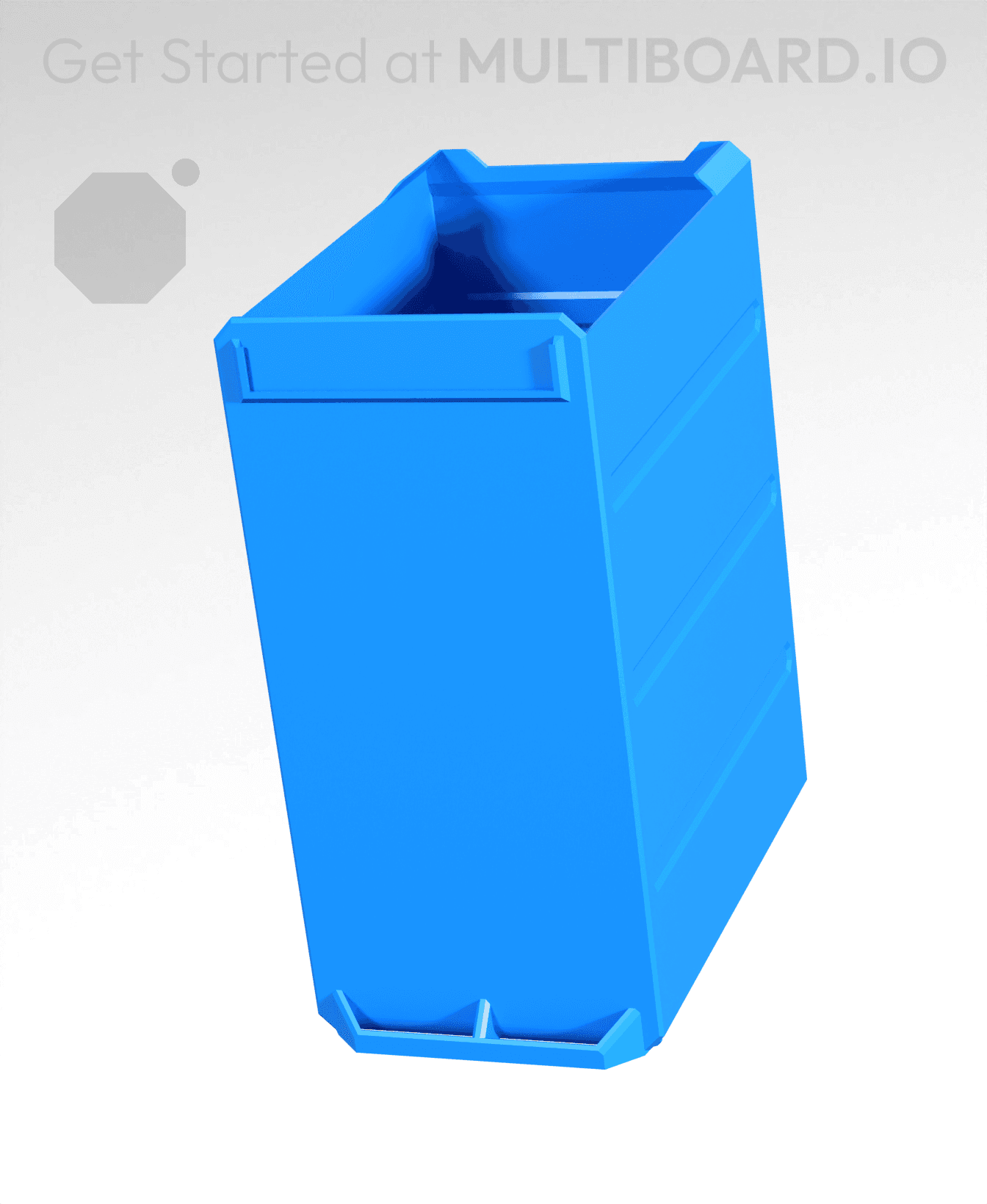 2x4x3-Deep - Multibin Simple Drawer 3d model