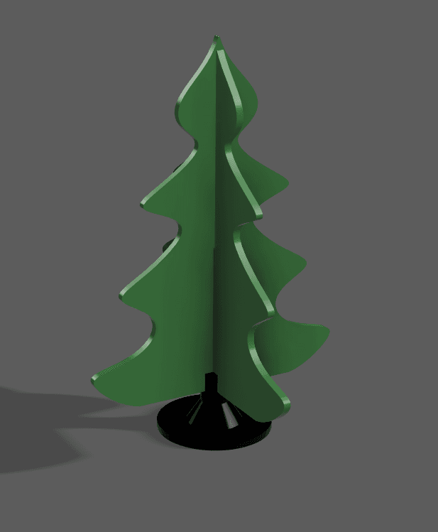 Christmas Tree Slit Design 3d model