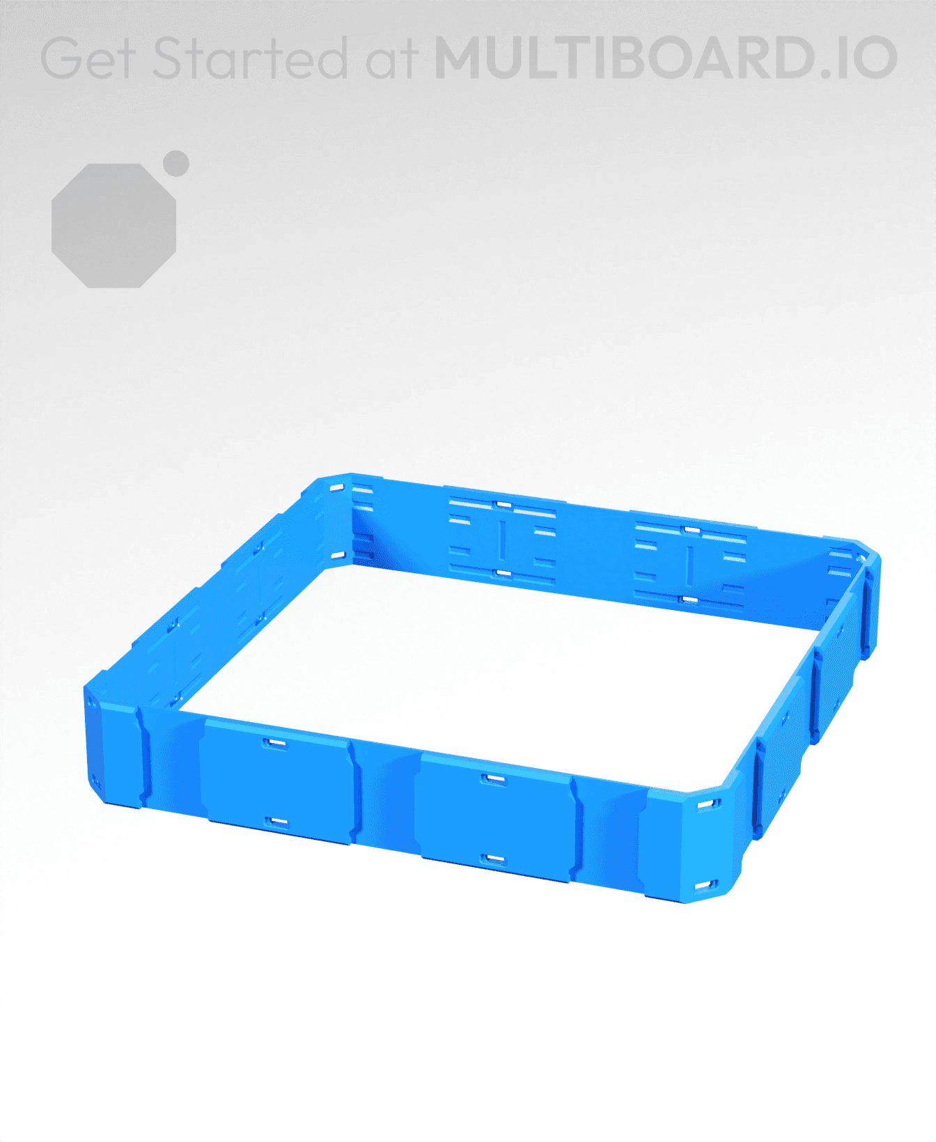 3x3x0.5 - Shell Edge - Multibin Shell Ring 3d model