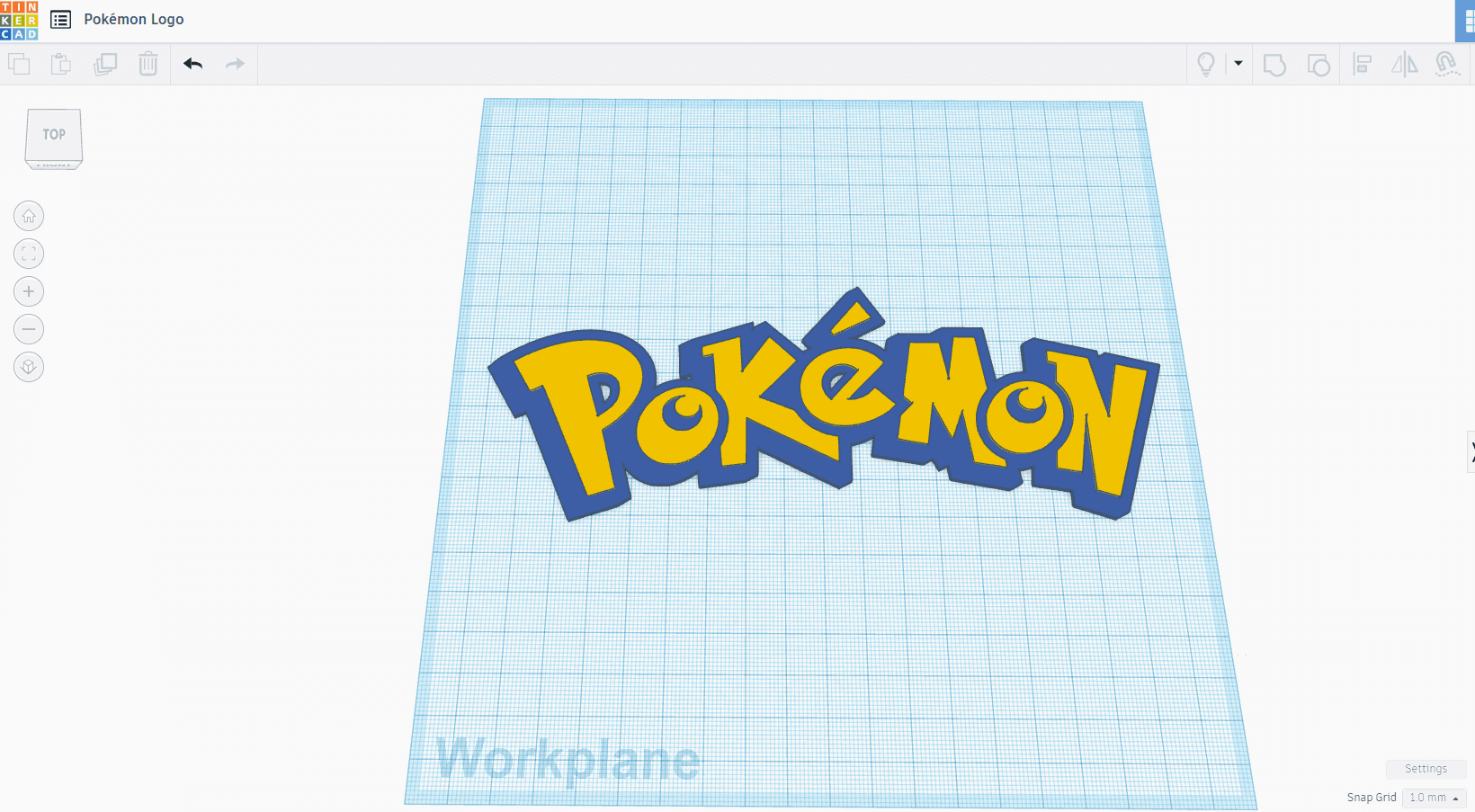 Pokémon Logo 3d model