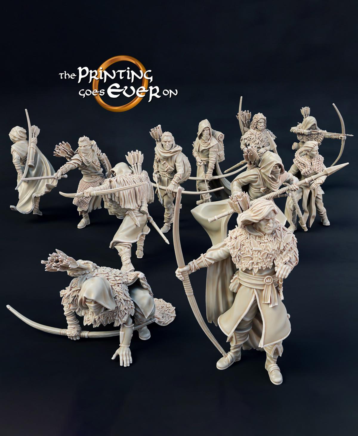 Watchers of Mona'Firth - Miniatures Set 3d model