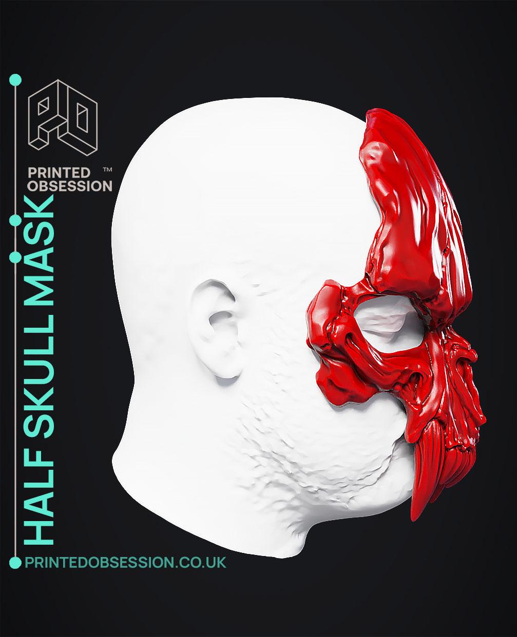Half Skull Mask.stl 3d model