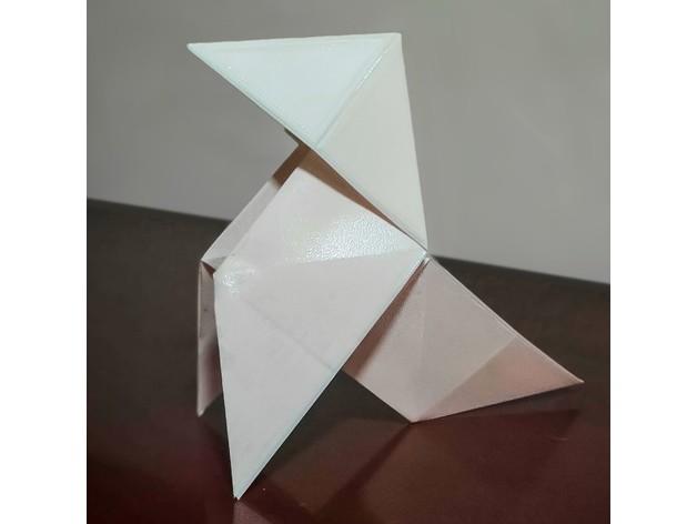 Paper Bird  3d model