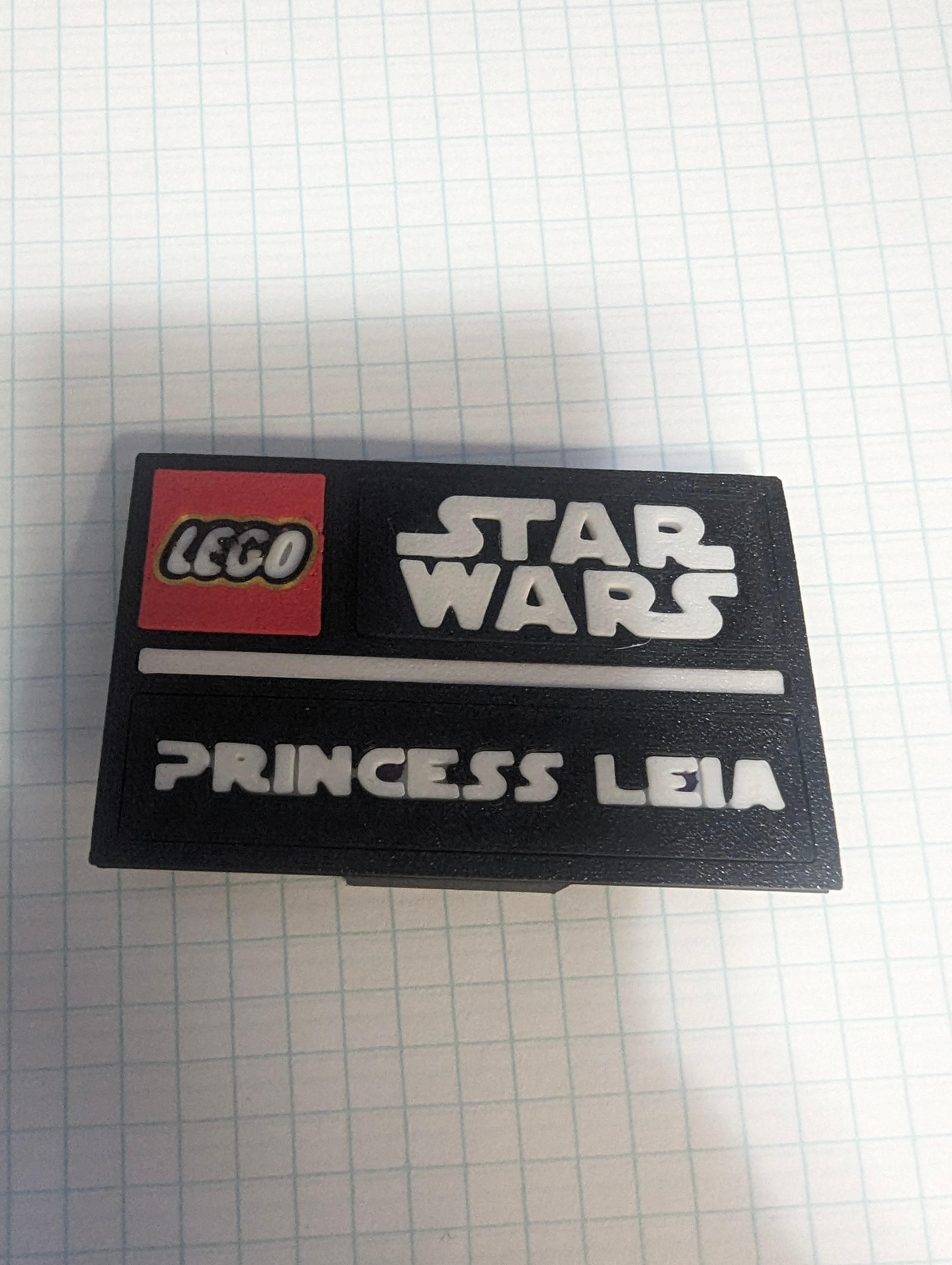 Princess Leia Complete Nameplate Assembly 3d model