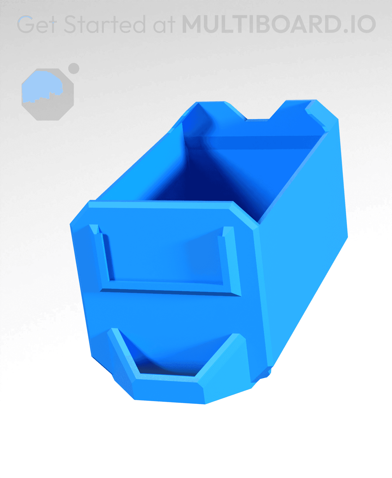 1x1x1.5-Deep - Grid Divided - Multibin Simple Drawer 3d model