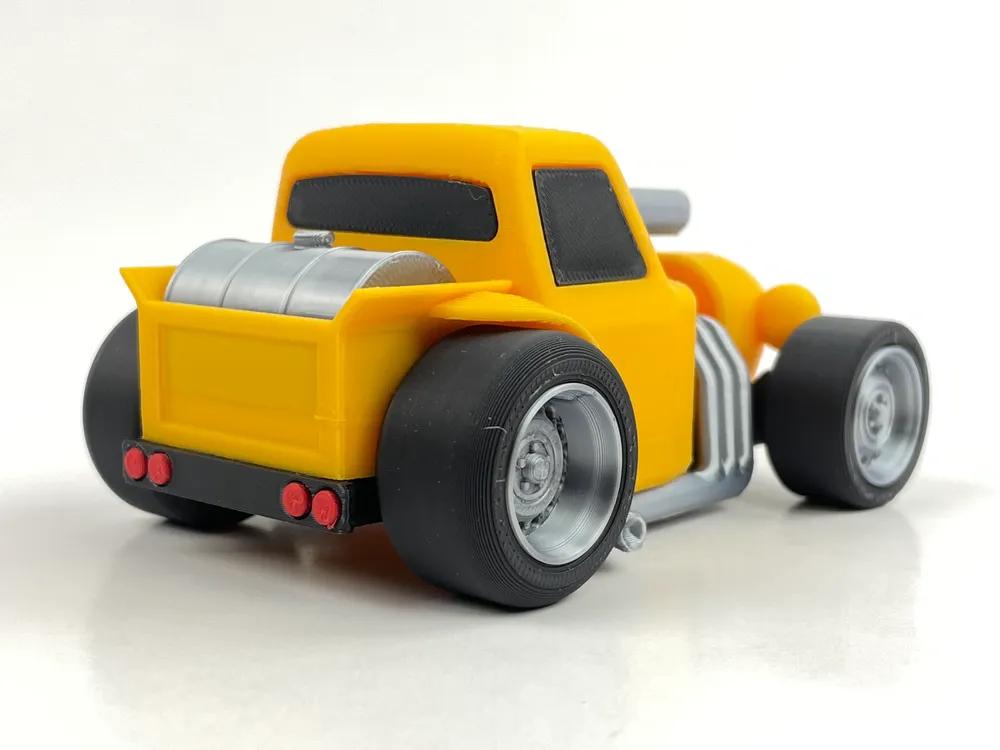 Tooned HOT ROD - Model kit 3d model