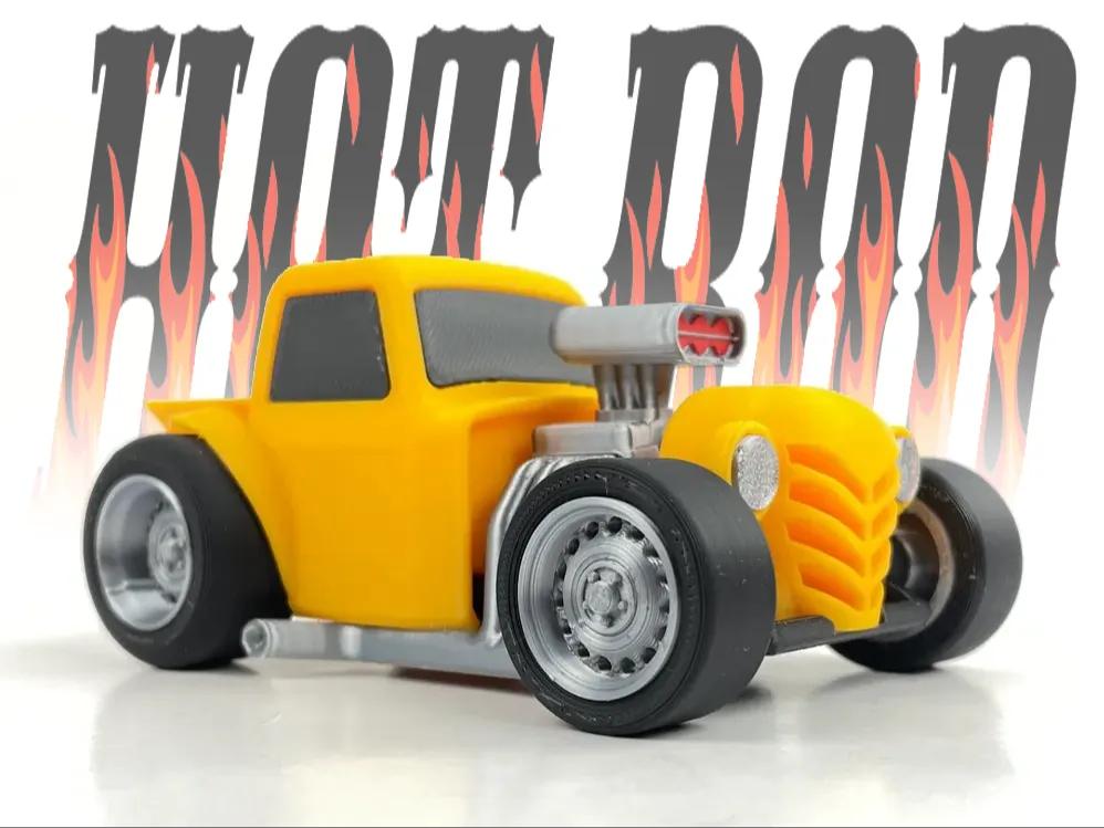 Tooned HOT ROD - Model kit 3d model