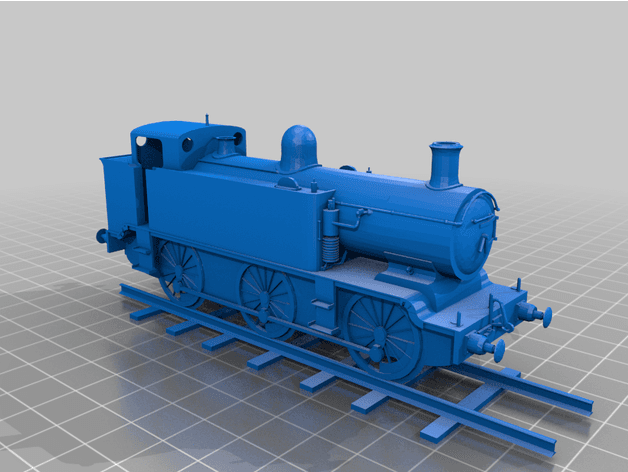 Steam train 3d model