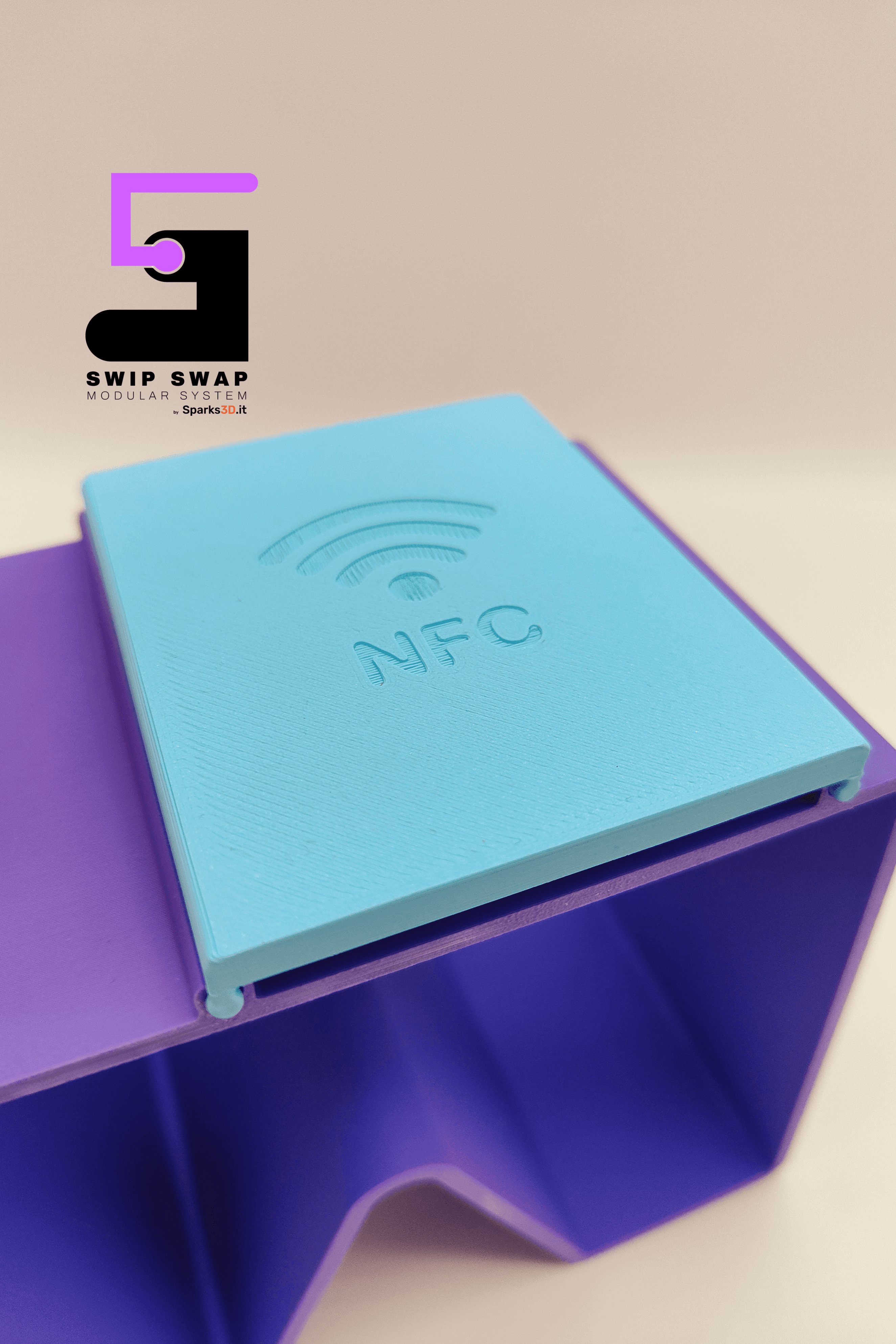 Swip Swap NFC Wi-Fi Connector 3d model