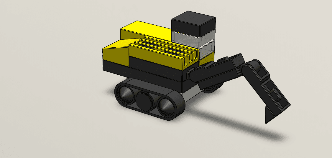 Lego Toy Crane 3d model