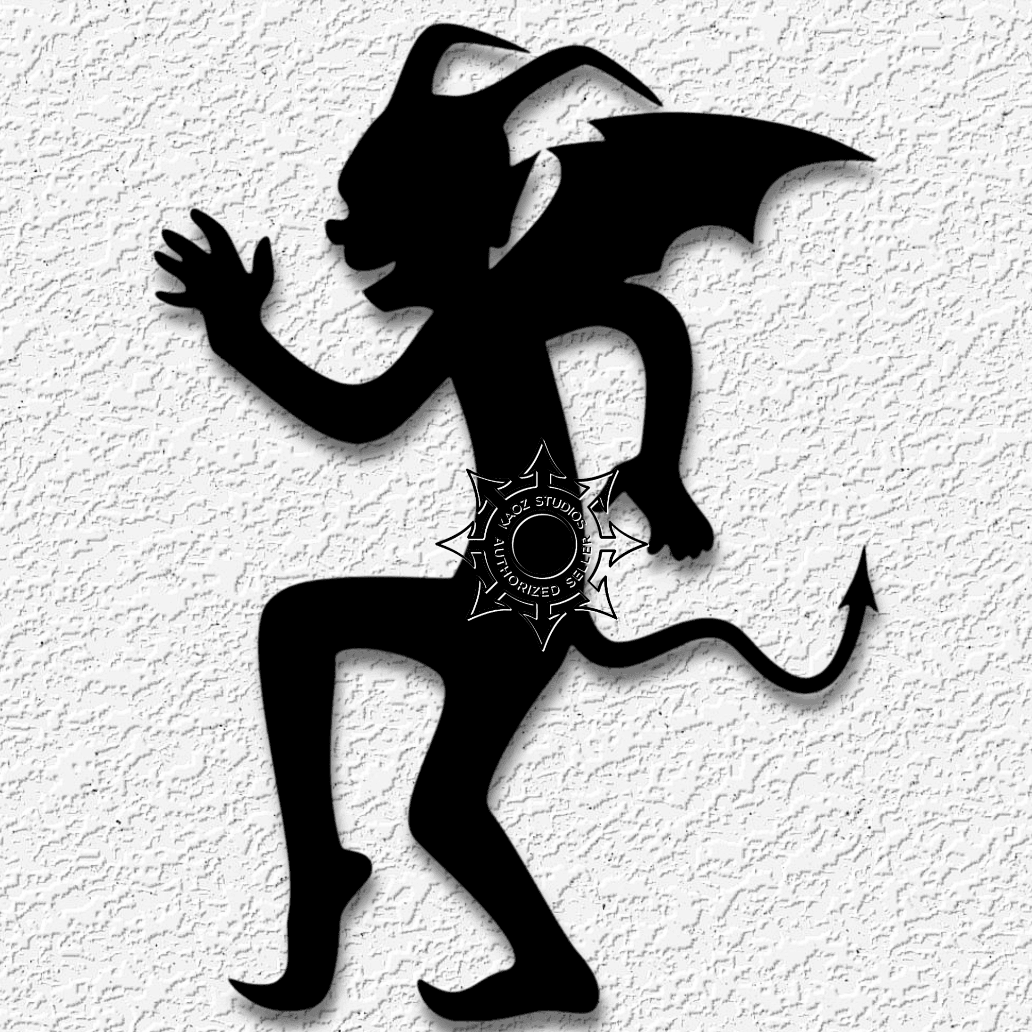 Demon Shadow Figure wall art demonic halloween decor 3d model