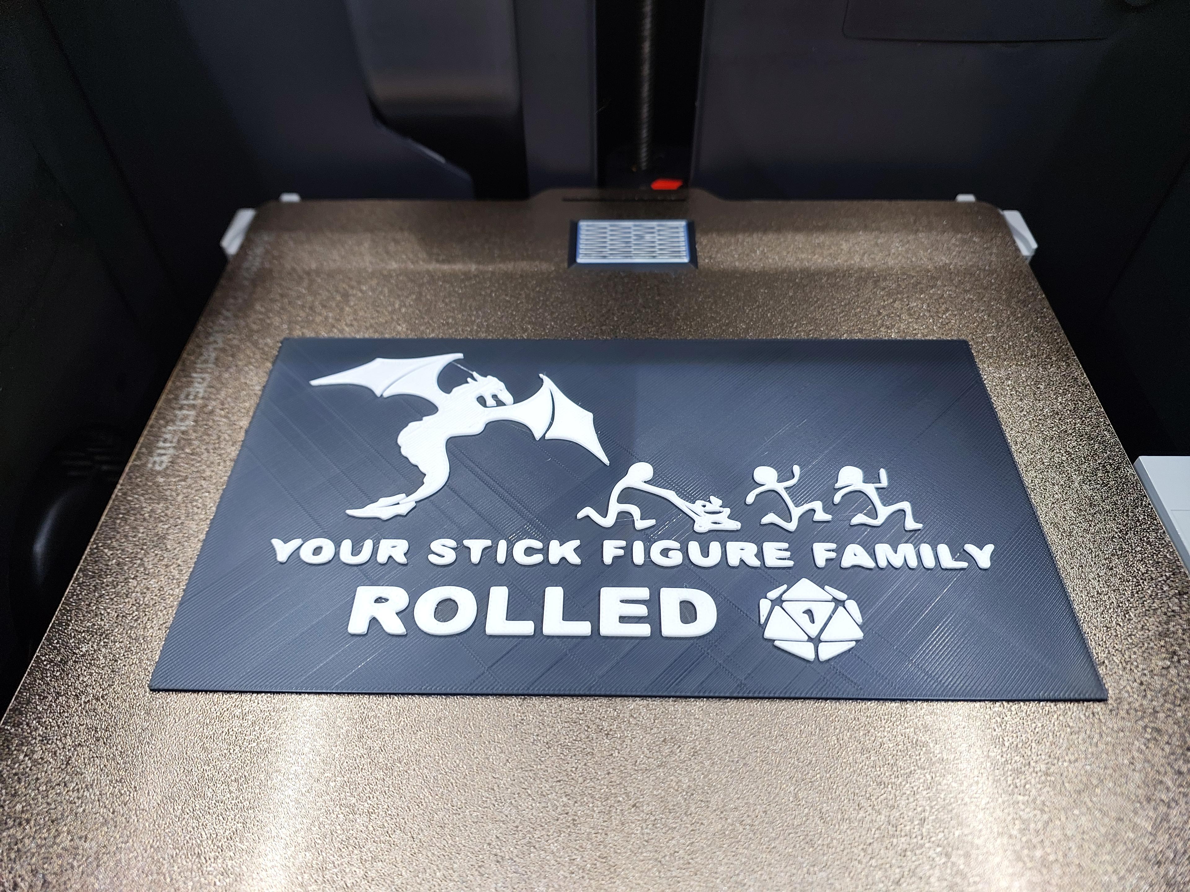 Stick Figure Family 1, D&D 3d model