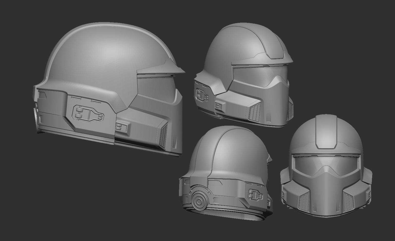 Helldivers tactical helmet 3d model