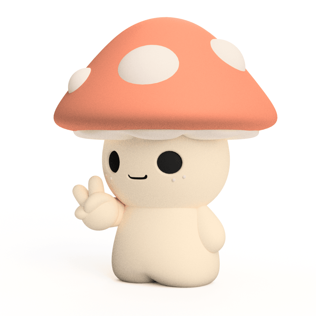 3D Printable Mushroom Baby Figure: Game of Shrooms 2024 3d model