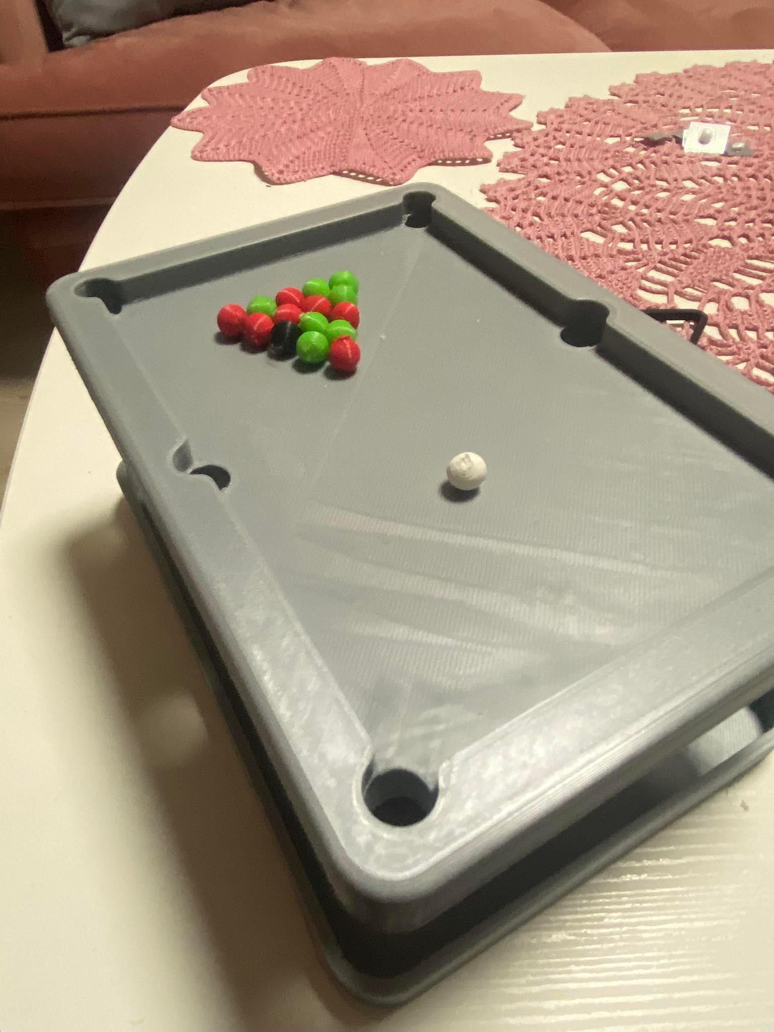 Mini billiard pool game 3d model