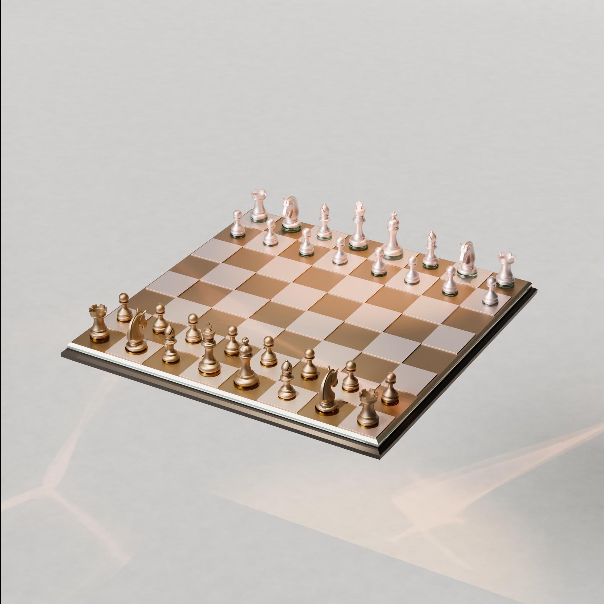 Classic Chess Set 3d model