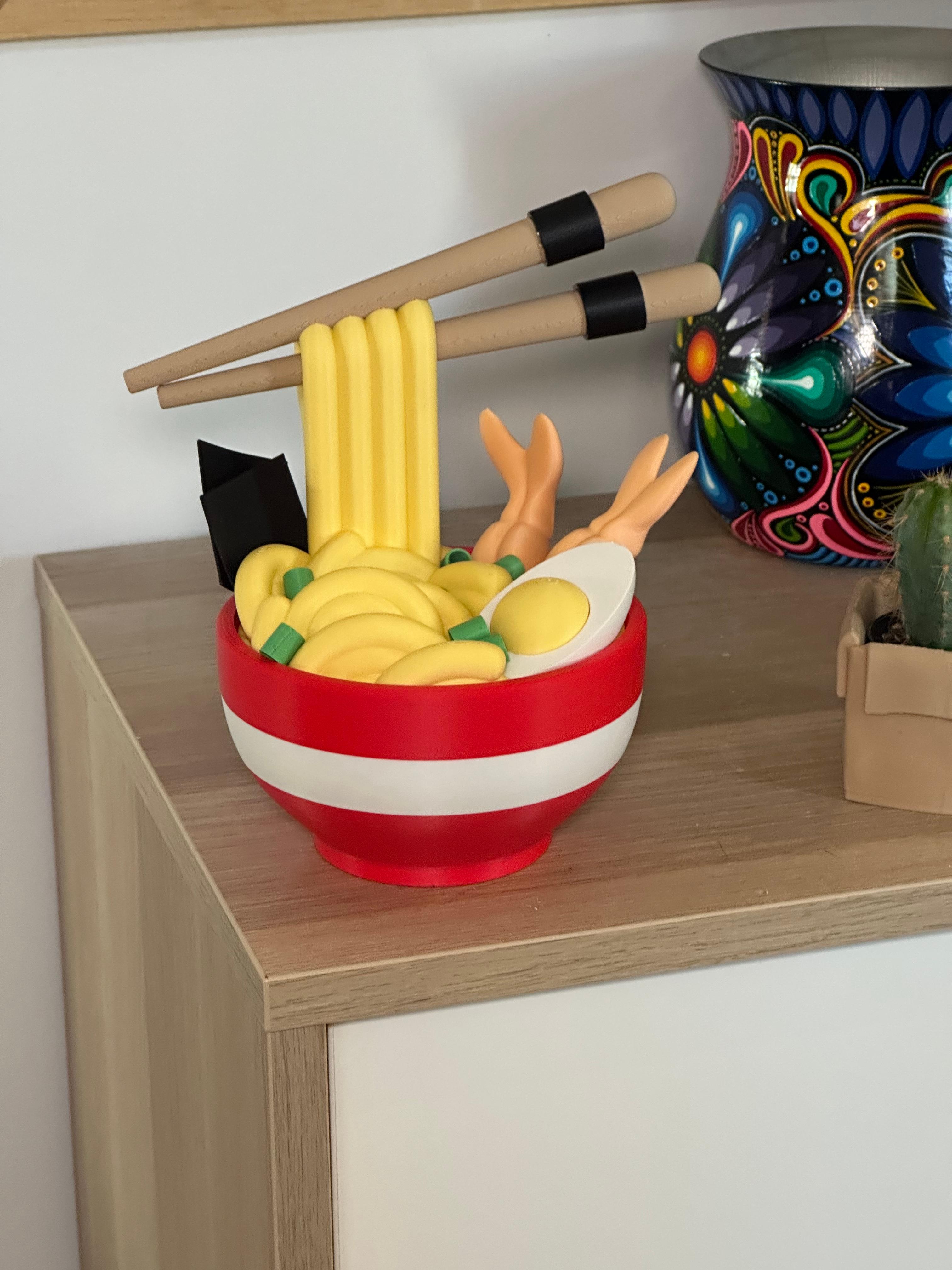 Ramen Noodle Bowl Secret Tray 3d model