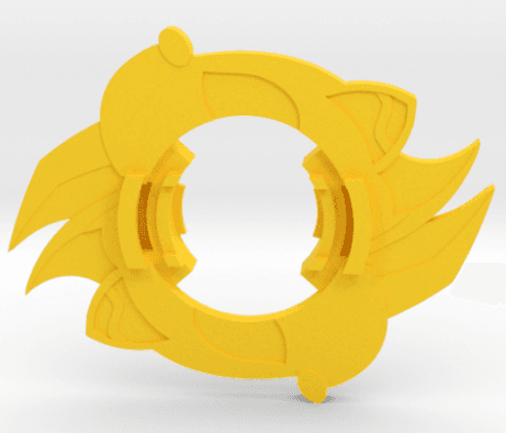 BEYBLADE RAY GT | COMPLETE | SONIC THE HEDGEHOG SERIES 3d model