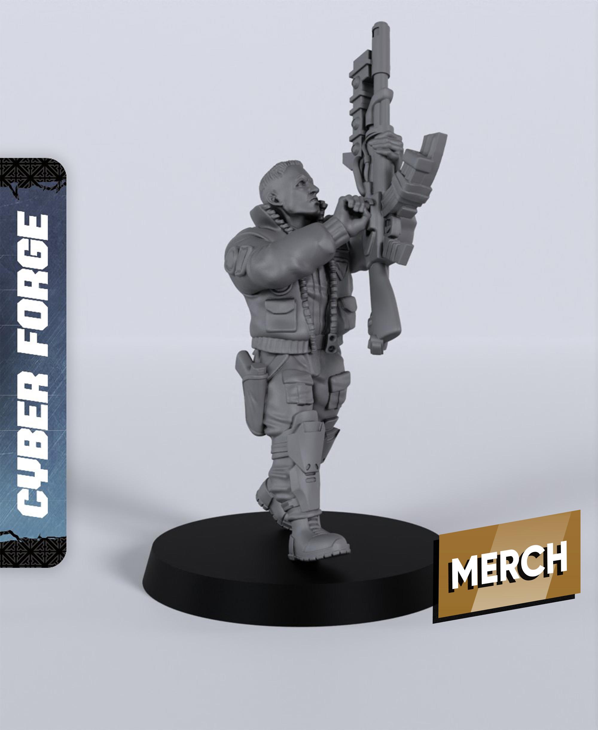 Franz Linda - With Free Cyberpunk Warhammer - 40k Sci-Fi Gift Ideas for RPG and Wargamers 3d model