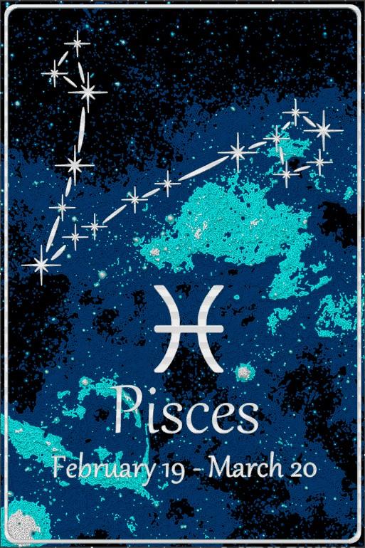 Astro Card - Pisces - English and French version 3d model