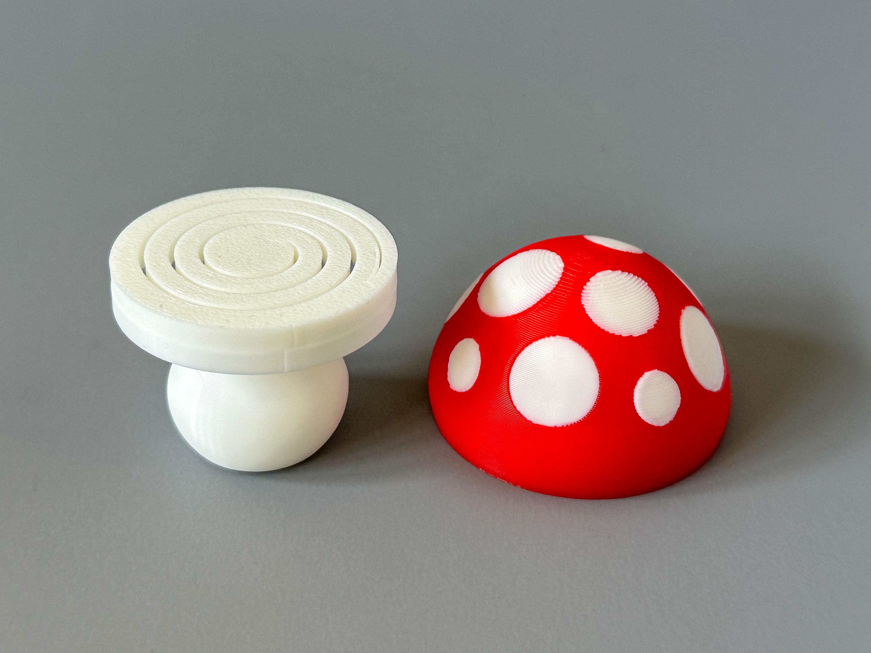 Squishy Mushrooms (2 sizes) 3d model