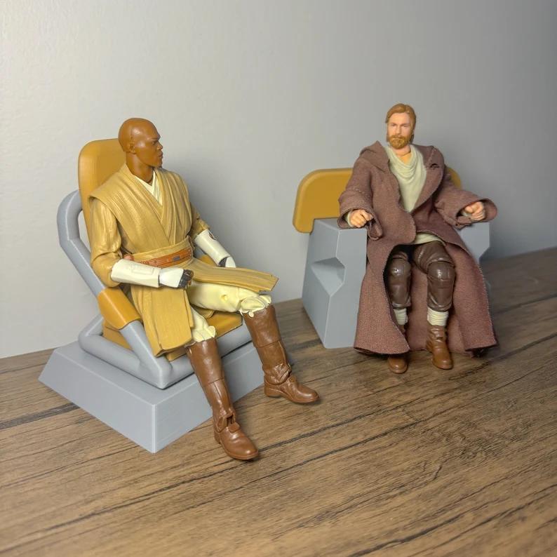 Plo Jedi Council Chair 3d model