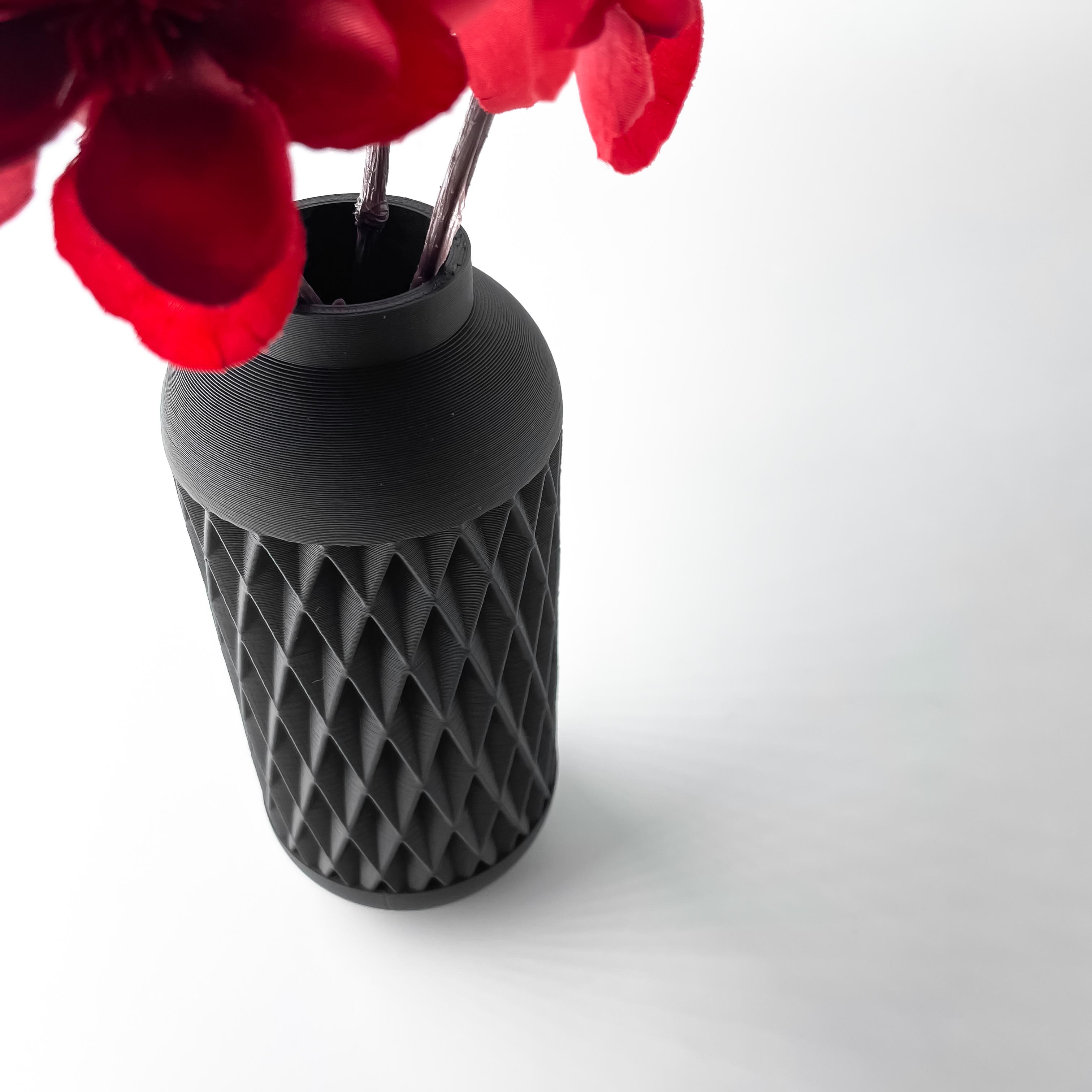 The Hesil Vase, Modern and Unique Home Decor for Dried and Flower Arrangements  | STL File 3d model