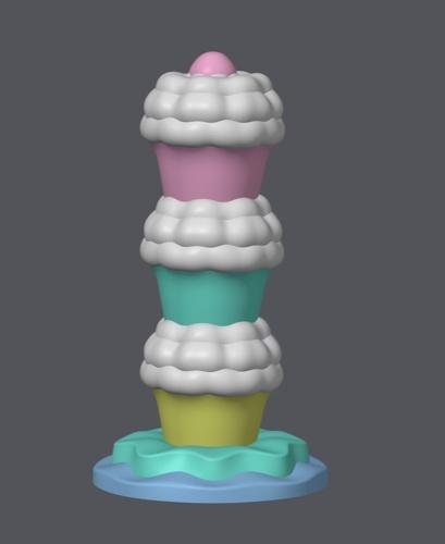 Cupcake Trophy 3d model