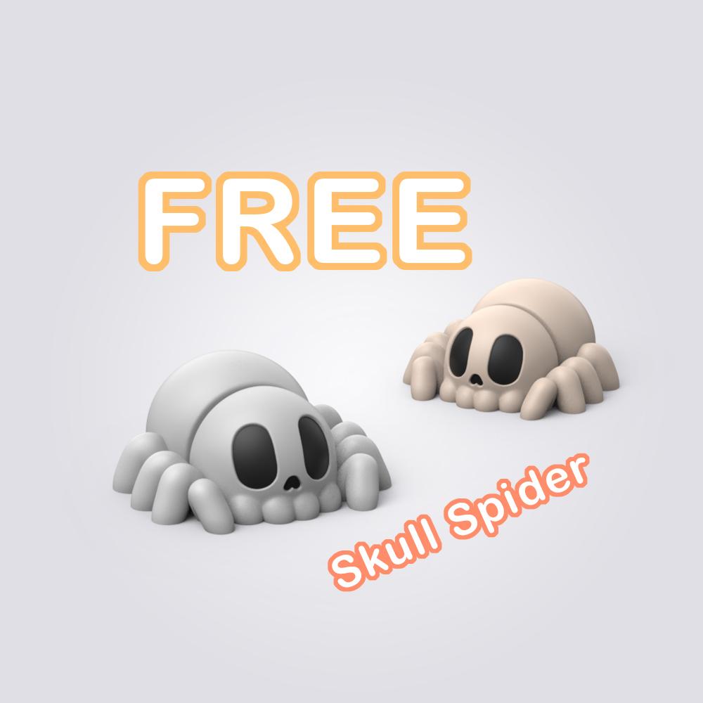 Halloween Flexi Skull Spider 3d model