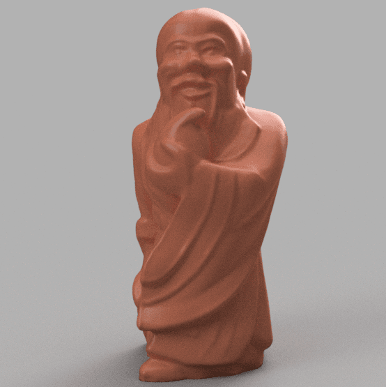Buddhist monk 3d model