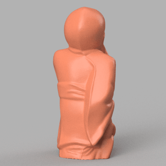 Buddhist monk 3d model