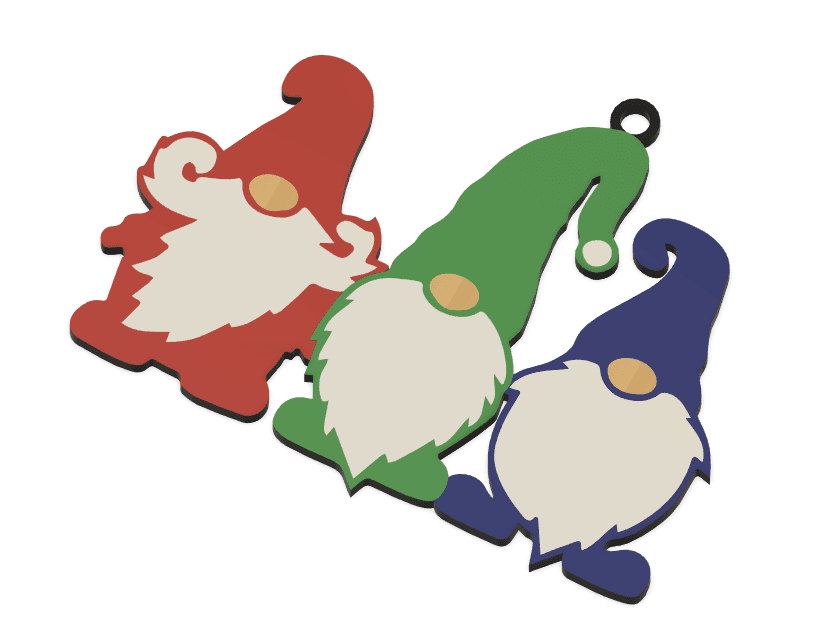 Christmas Pack: Gnomes I 3d model