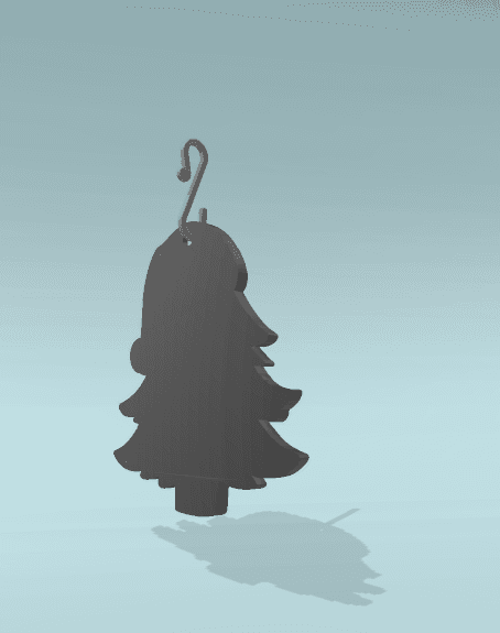 Grumpy Tree Christmas Ornament 3d model