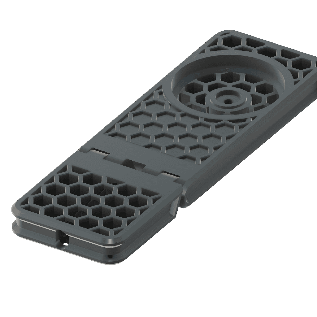 Print in Place Quadlock Mag Phone Stand - Honeycomb 3d model