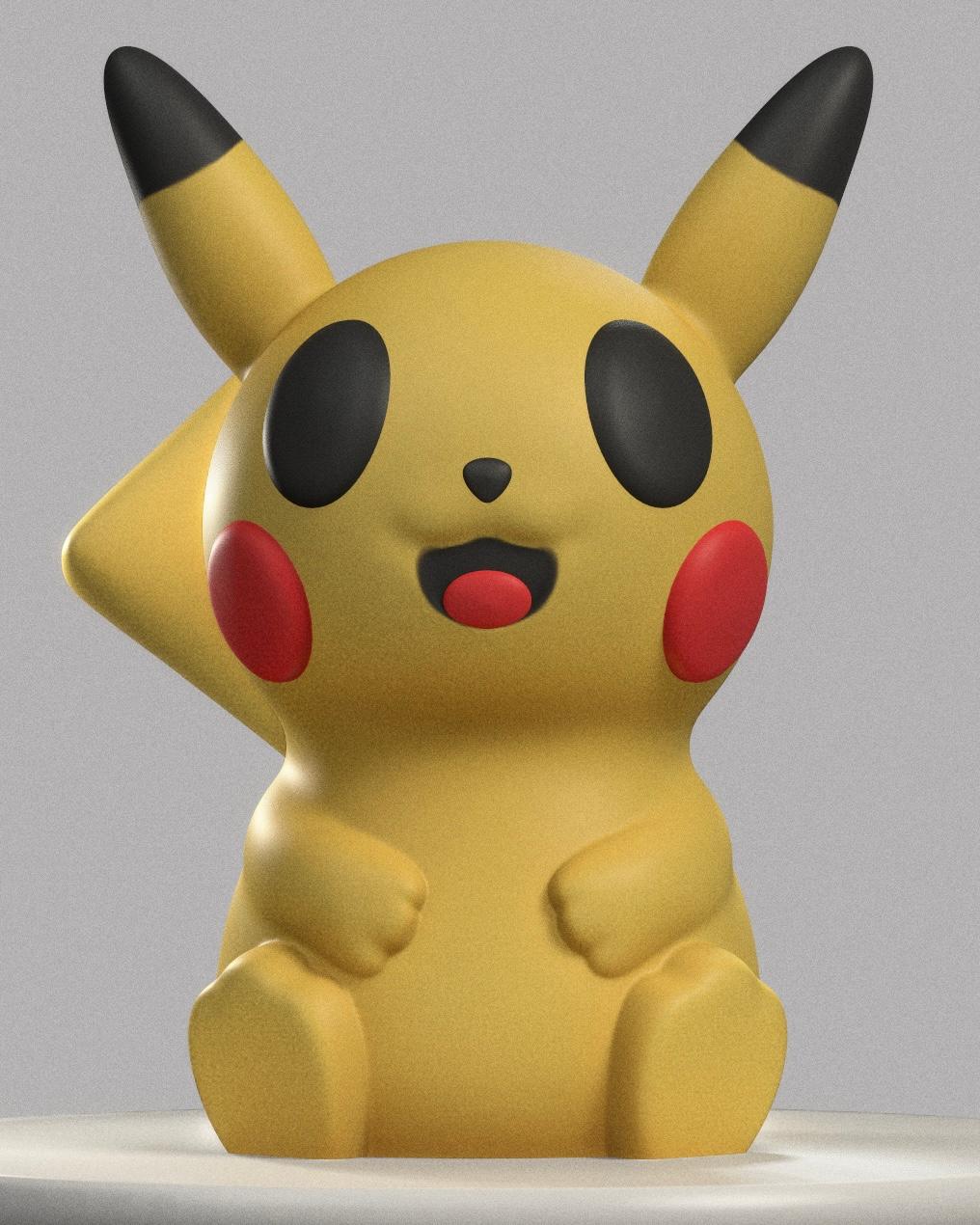 Pikachu - Pokemon - No Support 3d model