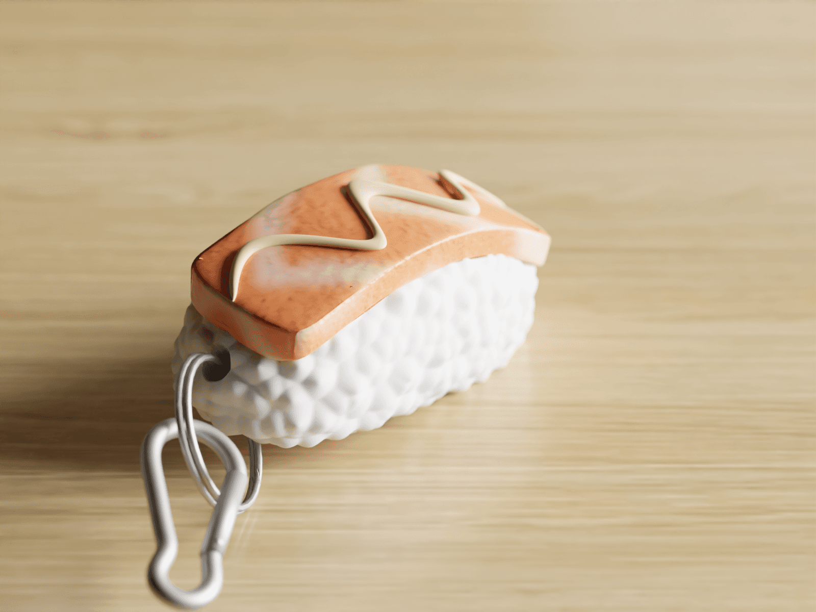 Sushi Sensation: Nigiri Keychain Delight 3d model