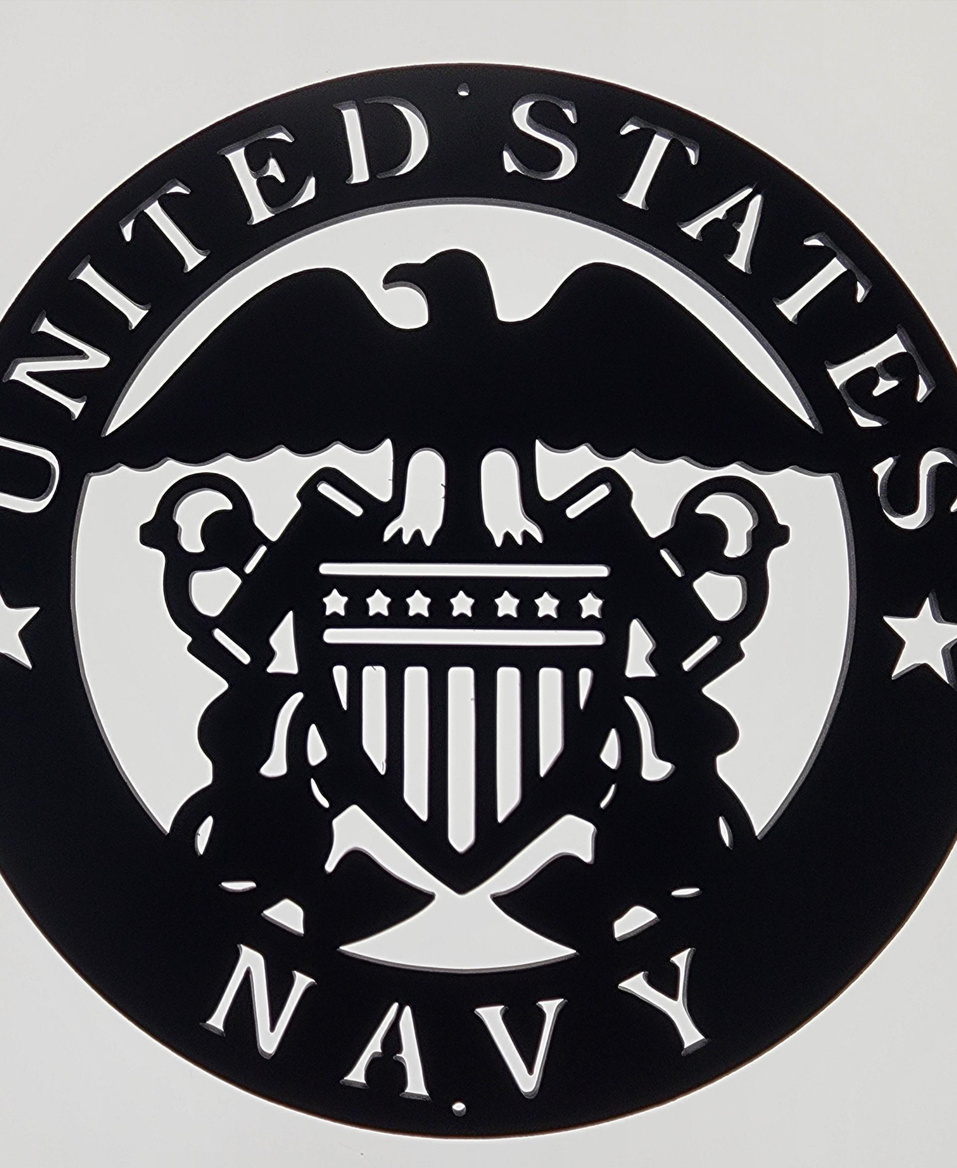US Navy wall art Military Wall Decor USA Navy Logo decoration 3d model