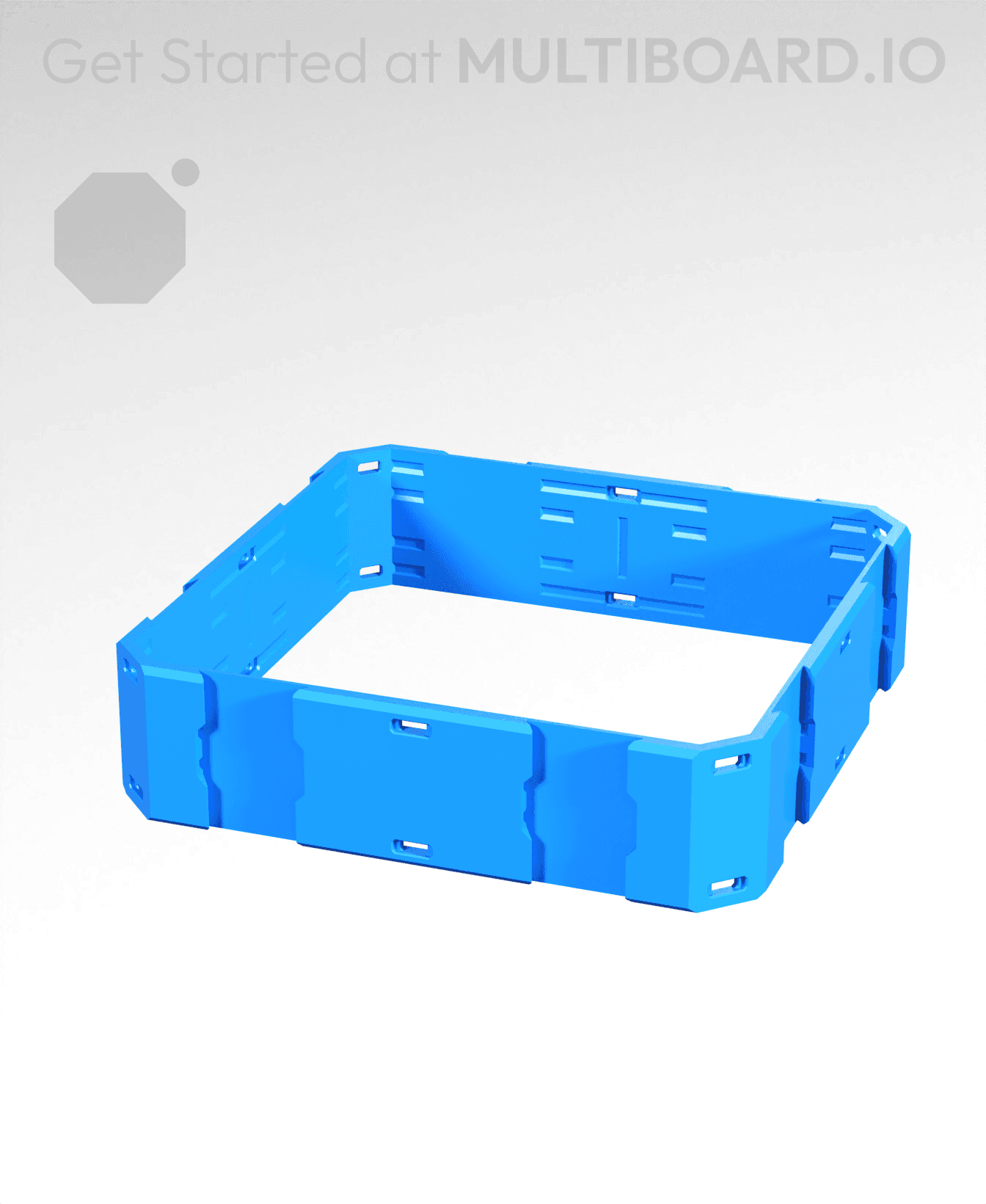 2x2x0.5 - Shell Center - Multibin Shell Ring 3d model