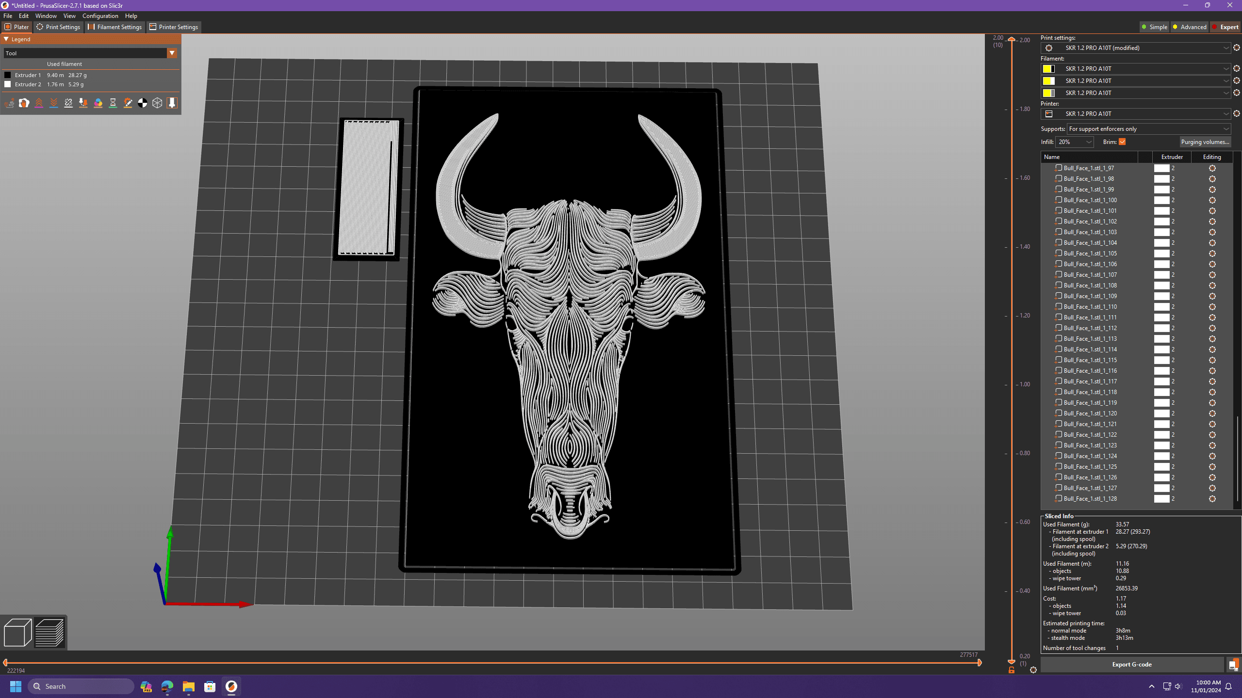 Bull Portrait 2 3d model