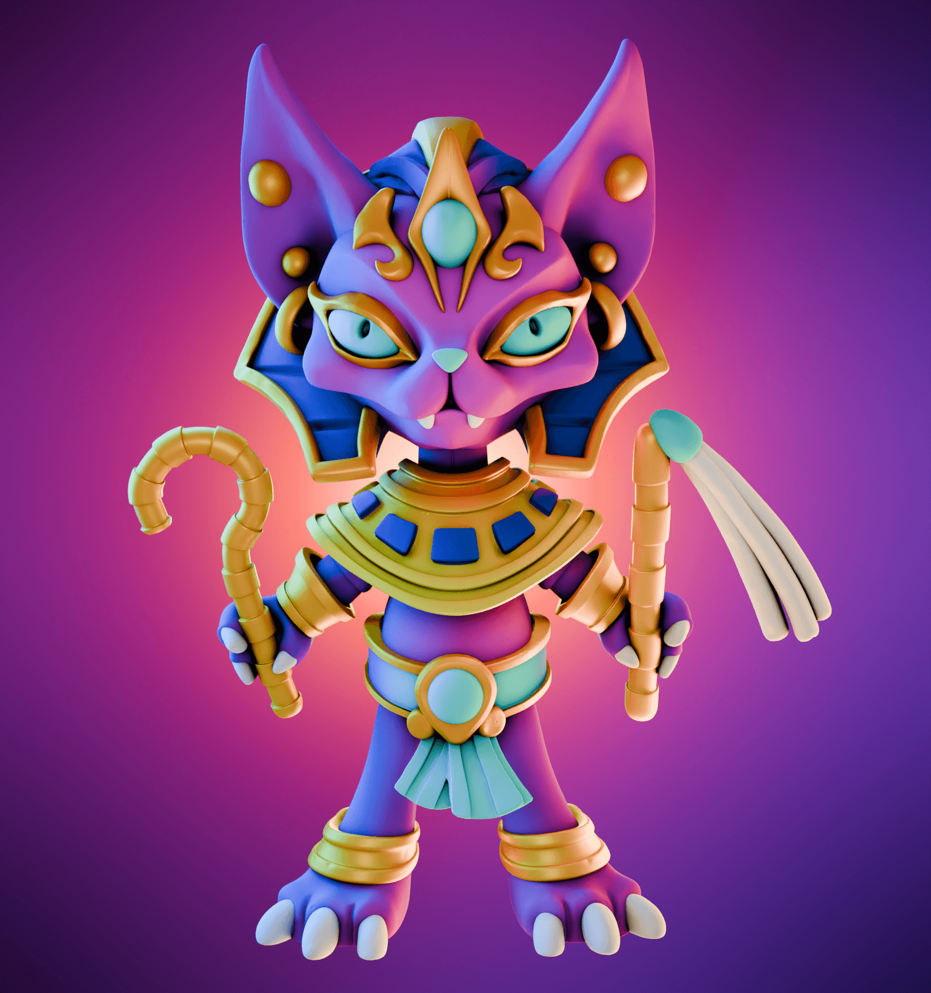 Pharaoh Cat, July 2024 Exclusive 3d model