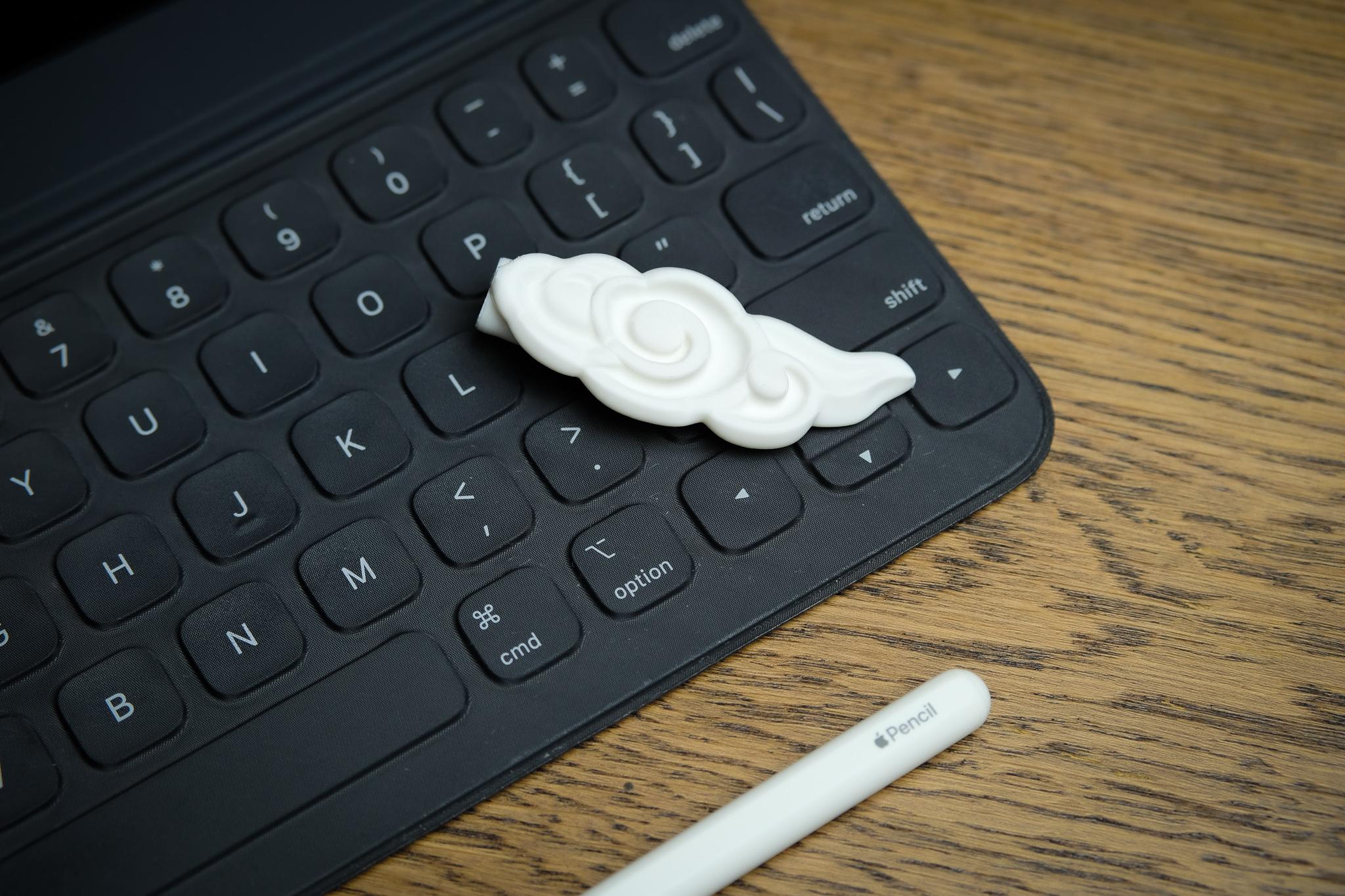 Cloud Apple Pencil Clip - Holoprops 3d model