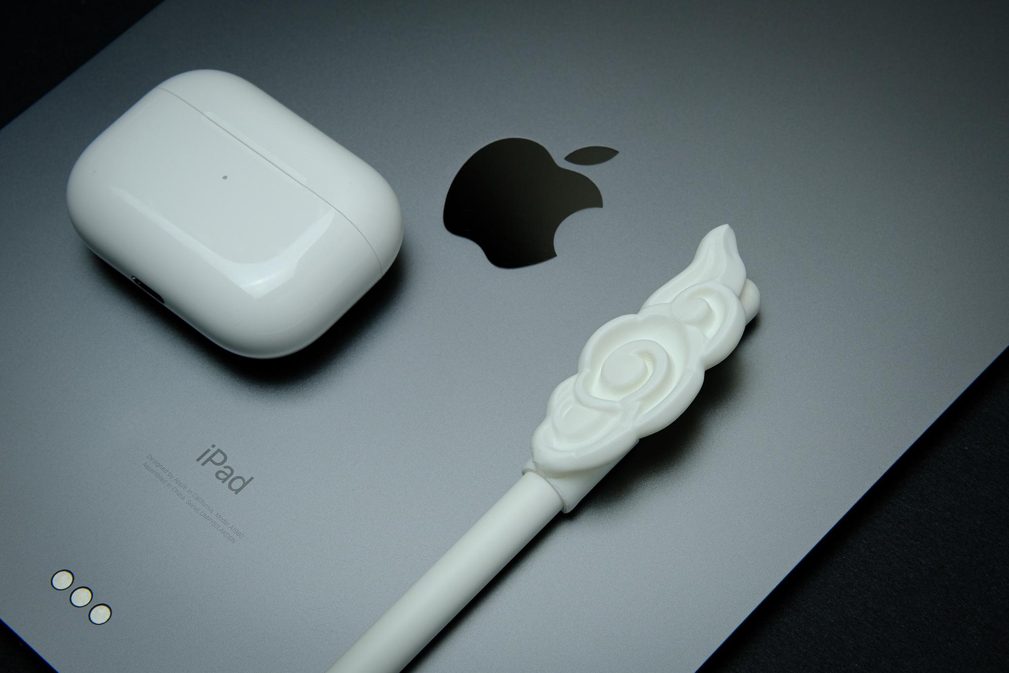 Cloud Apple Pencil Clip - Holoprops 3d model