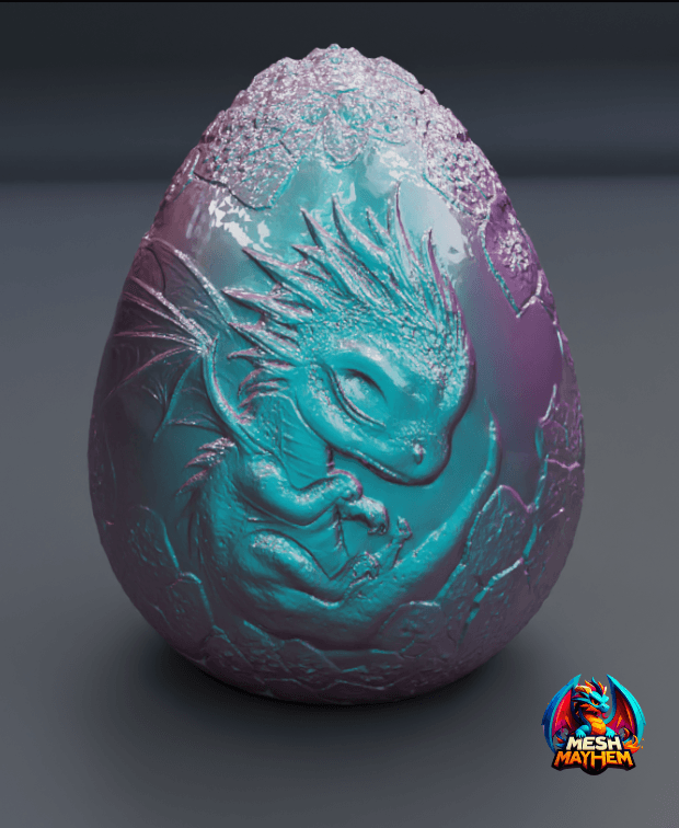 Dragon Egg 01 by Mesh Mayhem 3d model