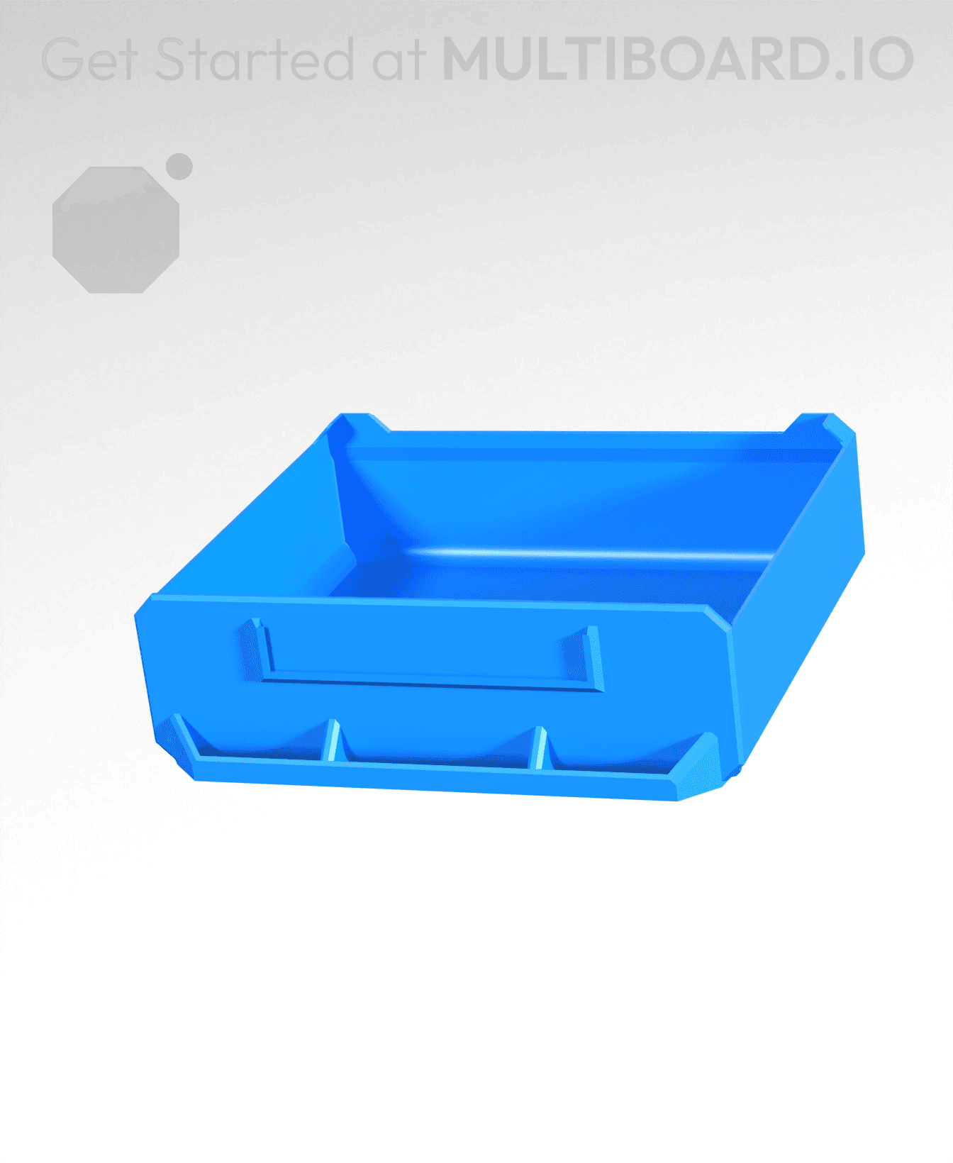 3x1x2.5-Deep - Multibin Simple Drawer 3d model