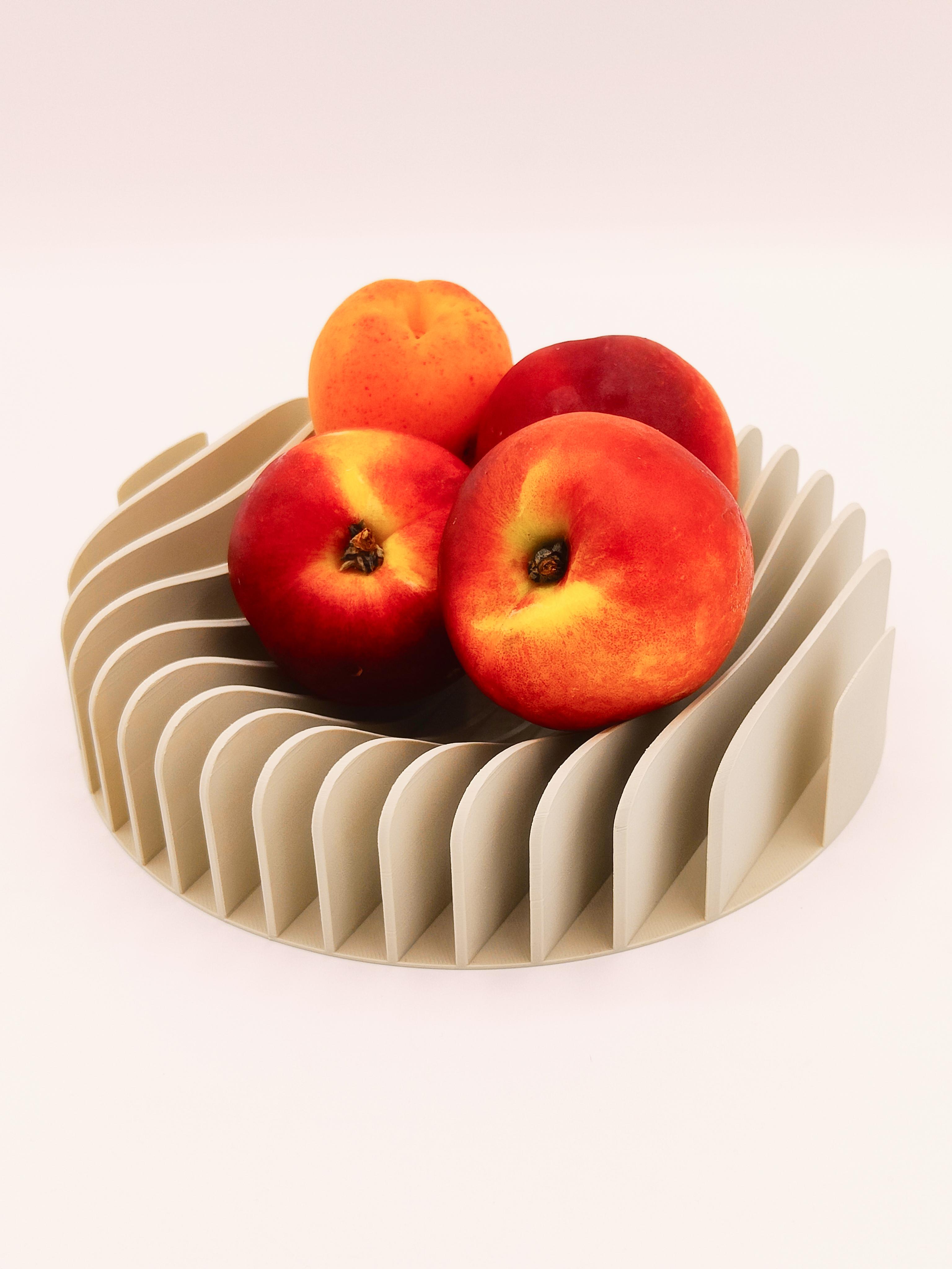 Wave Fruit Bowl 3d model