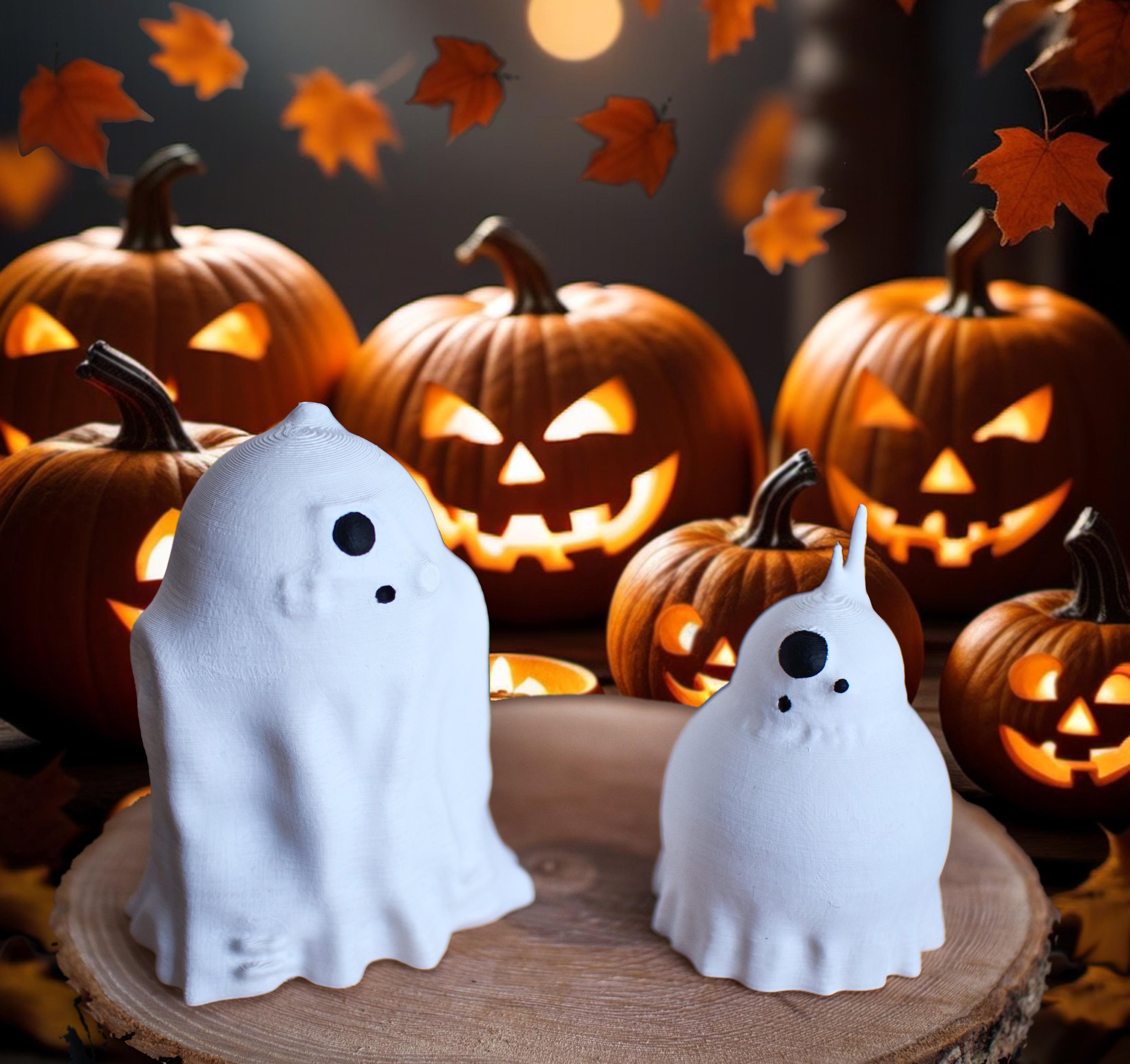 R2 and BB-8 Sheet-Ghosts Halloween Decoration 3d model