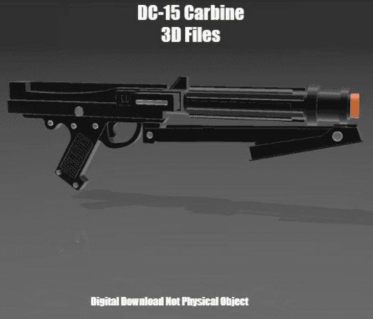 dc-15 blaster 3d model