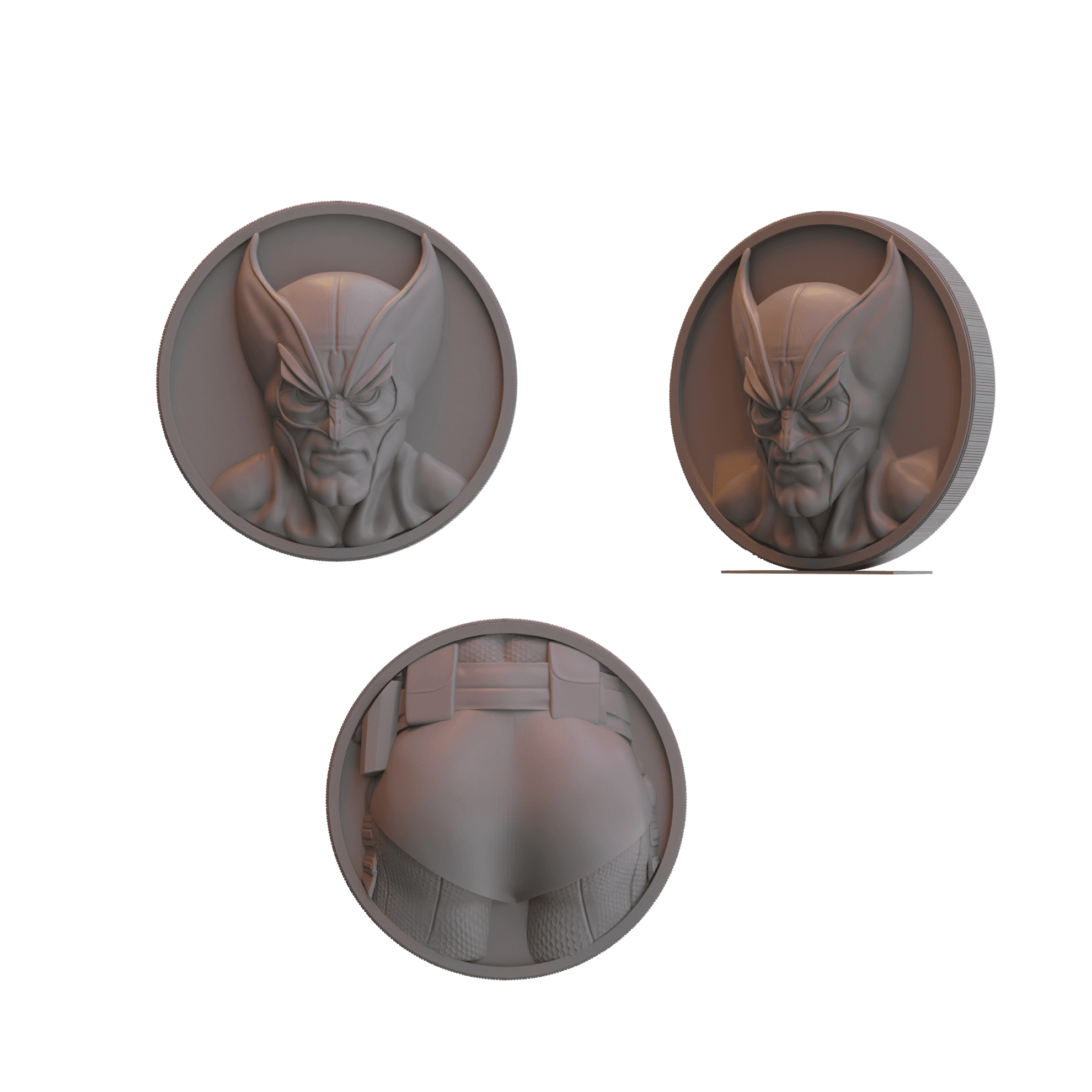 Wolverine Coin 3d model